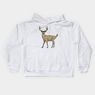 White-tail buck Kids Hoodie